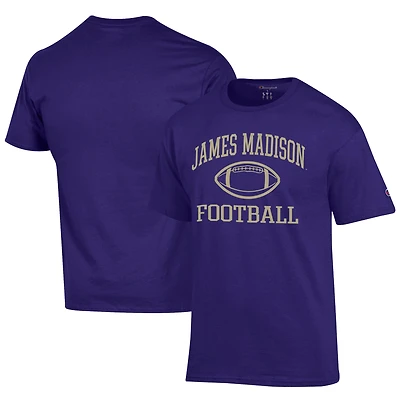 Men's Champion Purple James Madison Dukes Football Jersey T-Shirt