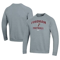 Men's Under Armour  Gray Fordham Rams Football All Day Fleece Pullover Sweatshirt