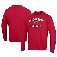 Men's Under Armour Scarlet Gardner-Webb Bulldogs Football All Day Fleece Pullover Sweatshirt