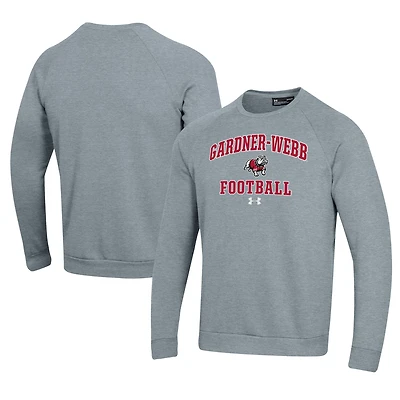 Men's Under Armour  Gray Gardner-Webb Bulldogs Football All Day Fleece Pullover Sweatshirt