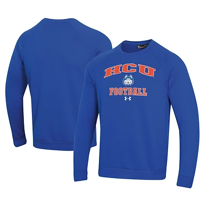 Men's Under Armour Houston Christian Huskies Football All Day Fleece Pullover Sweatshirt
