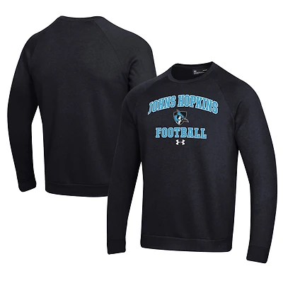 Men's Under Armour Johns Hopkins Blue Jays Football All Day Fleece Pullover Sweatshirt