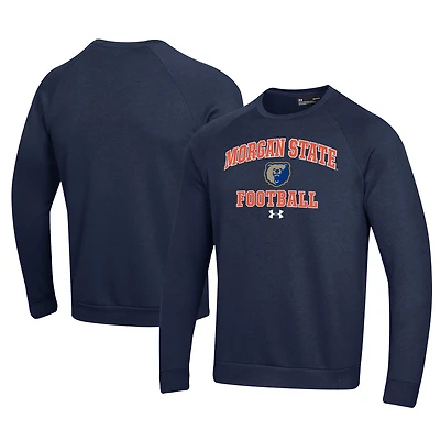 Men's Under Armour  Navy Morgan State Bears Football All Day Fleece Pullover Sweatshirt
