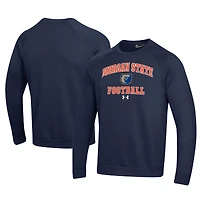 Men's Under Armour  Navy Morgan State Bears Football All Day Fleece Pullover Sweatshirt