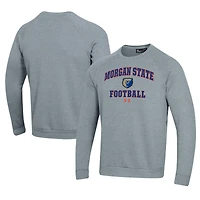 Men's Under Armour  Gray Morgan State Bears Football All Day Fleece Pullover Sweatshirt