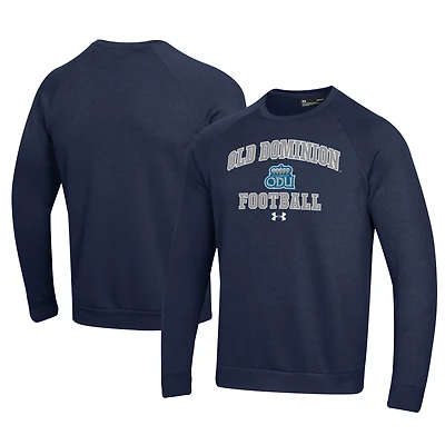 Men's Under Armour  Navy Old Dominion Monarchs Football All Day Fleece Pullover Sweatshirt