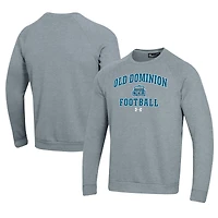 Men's Under Armour  Gray Old Dominion Monarchs Football All Day Fleece Pullover Sweatshirt