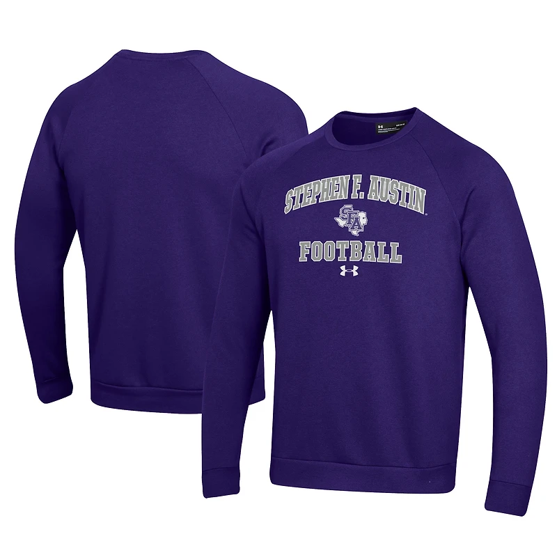 Men's Under Armour Stephen F Austin Lumberjacks Football All Day Fleece Pullover Sweatshirt