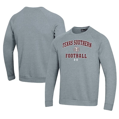 Men's Under Armour  Gray Texas Southern Tigers Football All Day Fleece Pullover Sweatshirt
