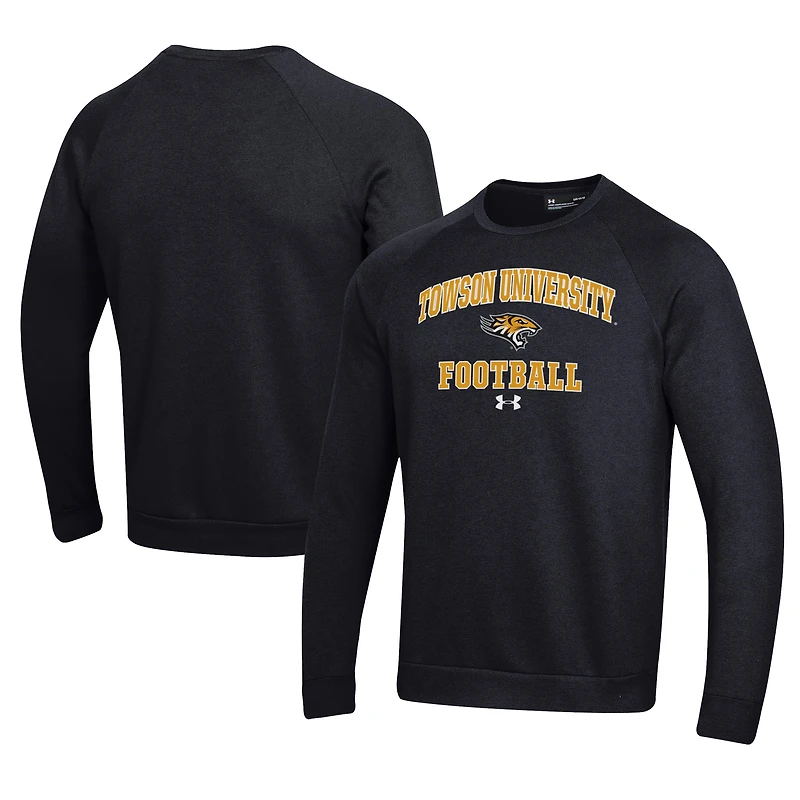 Men's Under Armour Towson Tigers Football All Day Fleece Pullover Sweatshirt