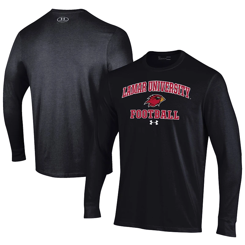 Men's Under Armour Lamar Cardinals Football Performance Long Sleeve T-Shirt