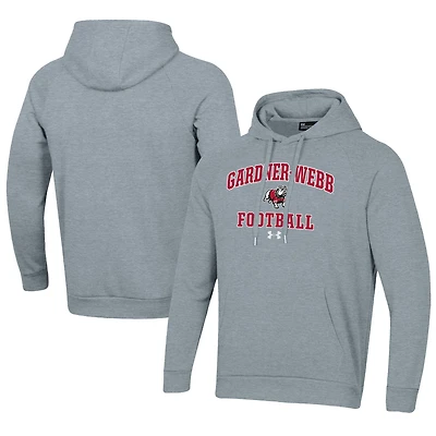 Men's Under Armour  Gray Gardner-Webb Bulldogs Football All Day Fleece Pullover Hoodie