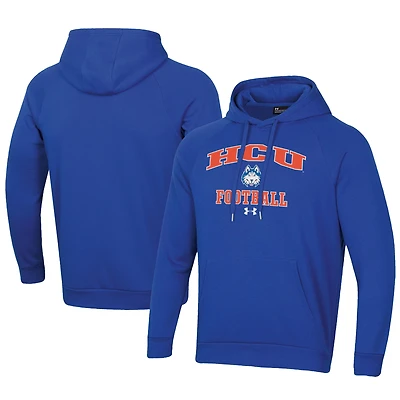 Men's Under Armour Houston Christian Huskies Football All Day Fleece Pullover Hoodie