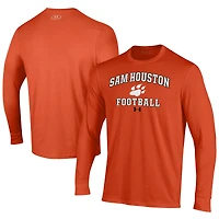 Men's Under Armour Sam Houston State Bearkats Football Performance Long Sleeve T-Shirt