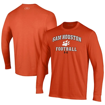 Men's Under Armour Sam Houston State Bearkats Football Performance Long Sleeve T-Shirt