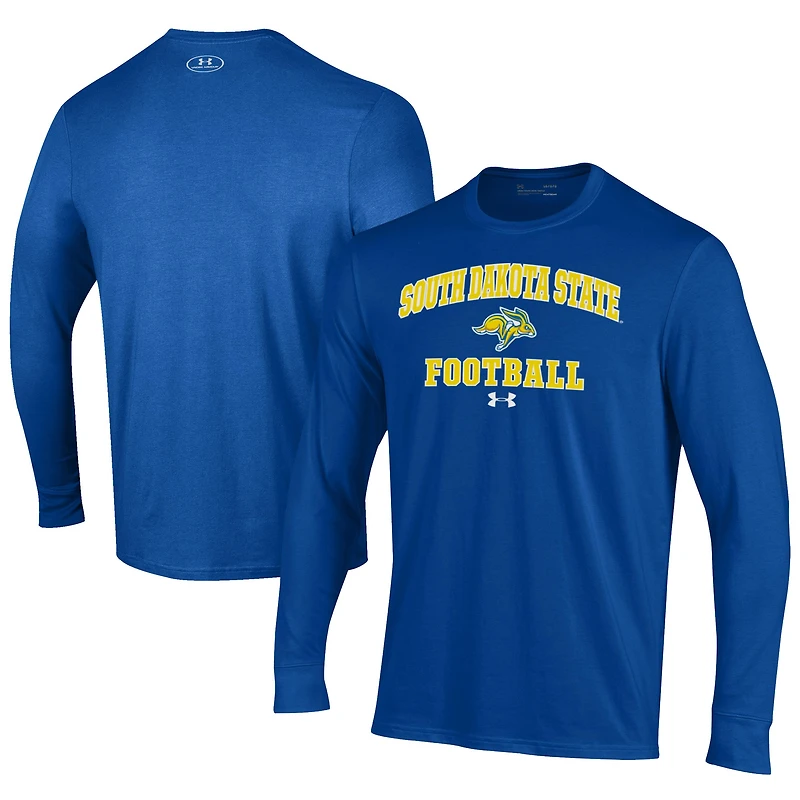 Men's Under Armour South Dakota State Jackrabbits Football Performance Long Sleeve T-Shirt
