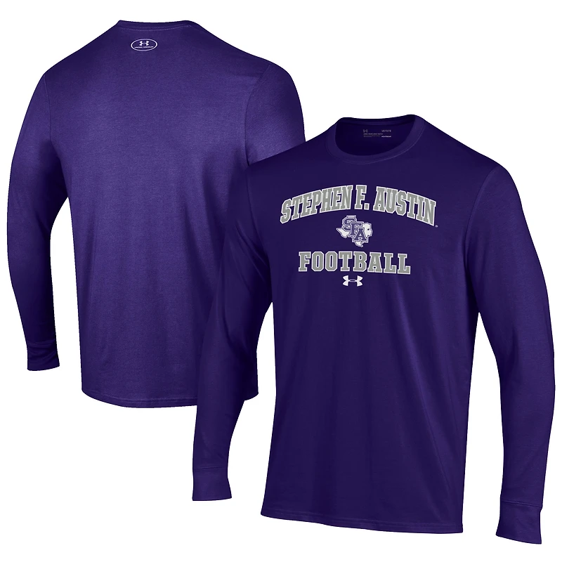 Men's Under Armour Stephen F Austin Lumberjacks Football Performance Long Sleeve T-Shirt