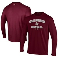 Men's Under Armour  Maroon Texas Southern Tigers Football Performance Long Sleeve T-Shirt