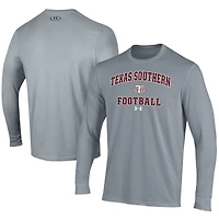 Men's Under Armour  Gray Texas Southern Tigers Football Performance Long Sleeve T-Shirt