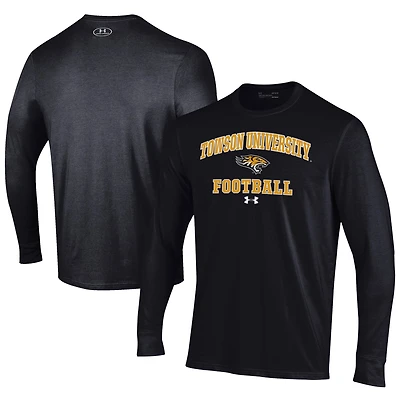 Men's Under Armour Towson Tigers Football Performance Long Sleeve T-Shirt