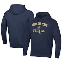 Men's Under Armour Navy Montana State Bobcats Football All Day Fleece Pullover Hoodie