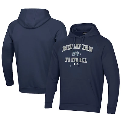Men's Under Armour Moravian Greyhounds Football All Day Fleece Pullover Hoodie