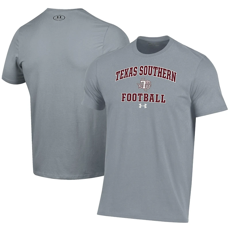 Men's Under Armour  Gray Texas Southern Tigers Football Performance T-Shirt