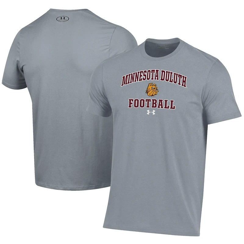 Men's Under Armour Gray Minnesota Duluth Bulldogs Football Performance T-Shirt