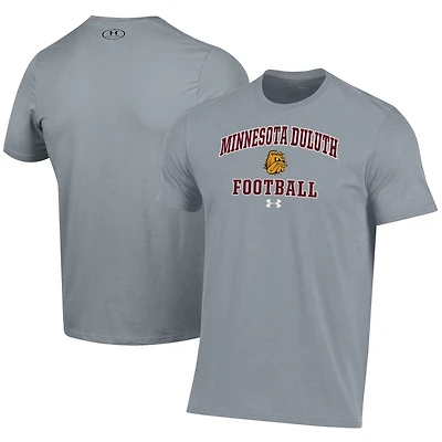 Men's Under Armour  Gray Minnesota Duluth Bulldogs Football Performance T-Shirt