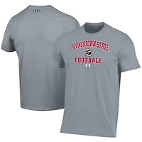 Men's Under Armour  Gray Youngstown State Penguins Football Performance T-Shirt
