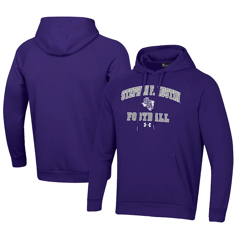 Men's Under Armour Stephen F Austin Lumberjacks Football All Day Fleece Pullover Hoodie