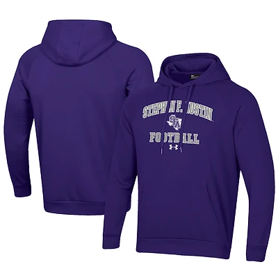 Men's Under Armour Stephen F Austin Lumberjacks Football All Day Fleece Pullover Hoodie