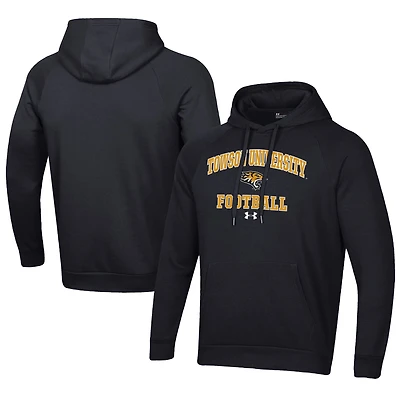 Men's Under Armour Towson Tigers Football All Day Fleece Pullover Hoodie