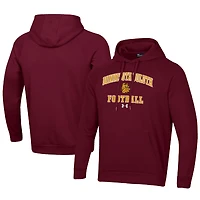 Men's Under Armour Maroon Minnesota Duluth Bulldogs Football All Day Fleece Pullover Hoodie