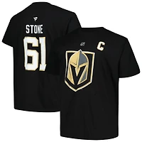 Men's Profile Mark Stone Black Vegas Golden Knights Big & Tall Name & Number T-Shirt