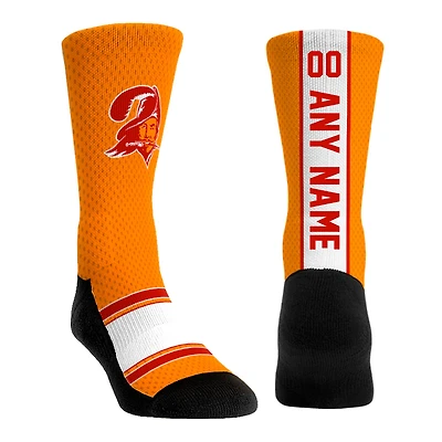 Youth Rock Em Socks  Orange Tampa Bay Buccaneers Throwback Jersey Custom Crew Socks