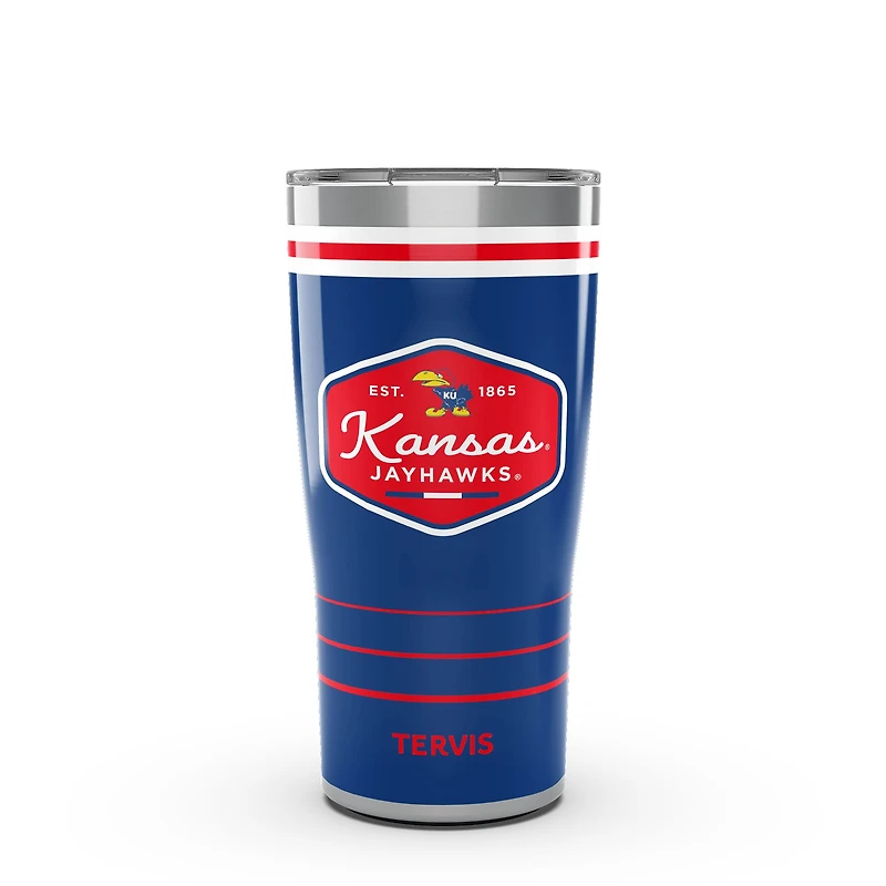 Tervis Kansas Jayhawks 20oz. Vintage DuraPrint™️ Stainless Steel Travel Tumbler