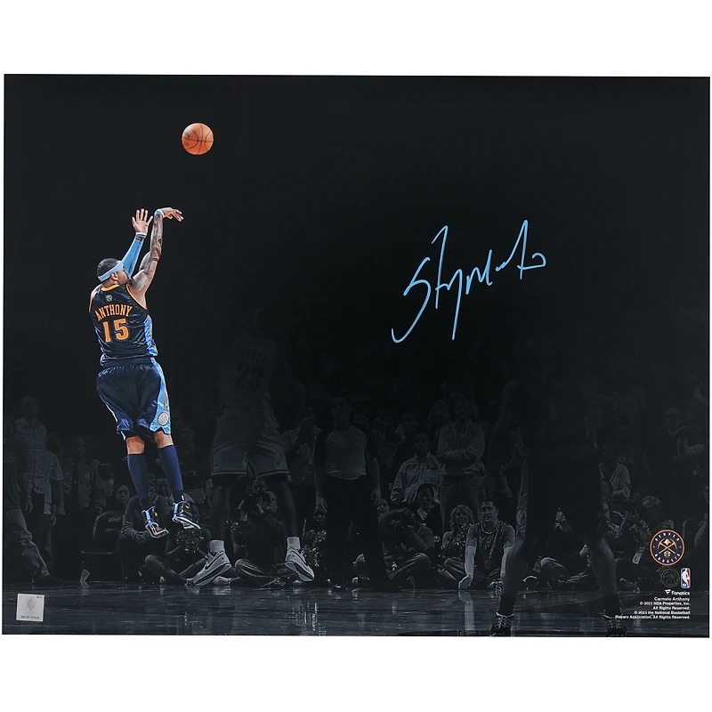 Carmelo Anthony Denver Nuggets Autographed 16" x 20" Game Winning Shot Vs. Cleveland Cavaliers Spotlight Photograph