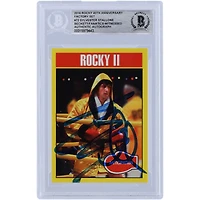 Sylvester Stallone Rocky II Autographed 2016 Topps Rocky 40th Anniversary Factory Set #72 Beckett Fanatics Witnessed Authenticated Card