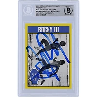 Sylvester Stallone Rocky III Autographed 2016 Topps Rocky 40th Anniversary Factory Set #137 Beckett Fanatics Witnessed Authenticated Card
