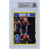 Sylvester Stallone Rocky III Autographed 2016 Topps Rocky 40th Anniversary Factory Set #155 Beckett Fanatics Witnessed Authenticated Card