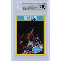 Sylvester Stallone Rocky IV Autographed 2016 Topps Rocky 40th Anniversary Factory Set #176 Beckett Fanatics Witnessed Authenticated Card