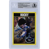 Sylvester Stallone Autographed 2016 Topps Rocky 40th Anniversay Factory Set #8 Beckett Fanatics Witnessed Authenticated Card