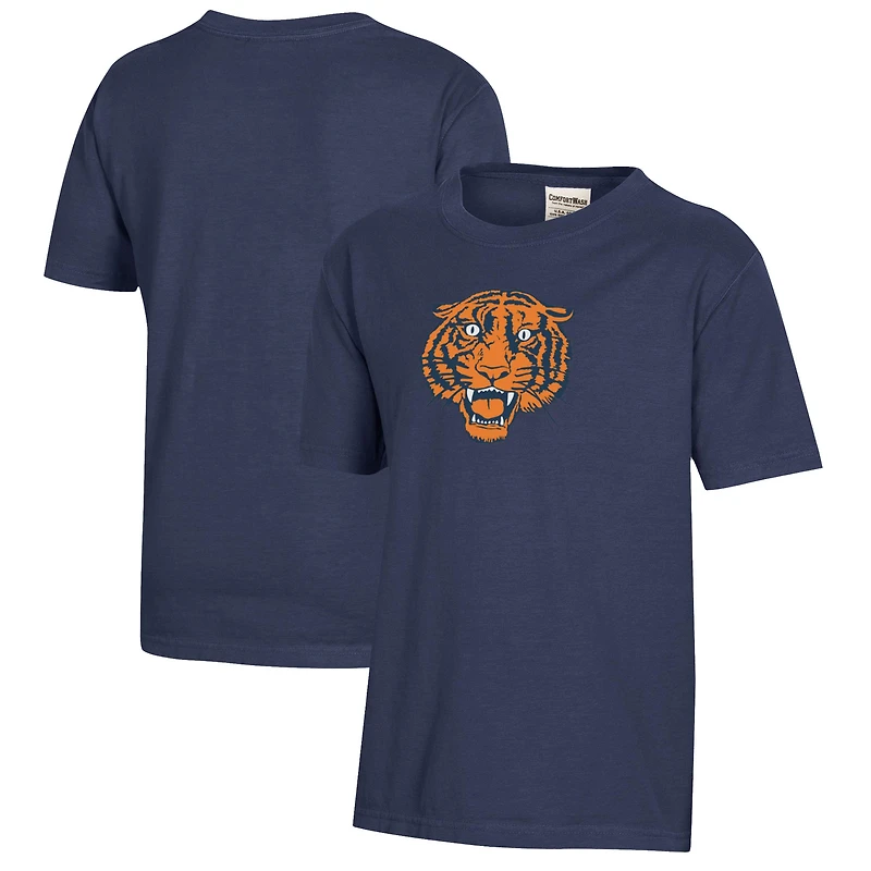 Youth  Heather Navy SUNY Fashion Institute of Technology Tigers Logo Comfort Wash T-Shirt