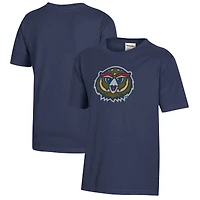 Youth  Heather Navy Florida Atlantic Owls Logo Comfort Wash T-Shirt