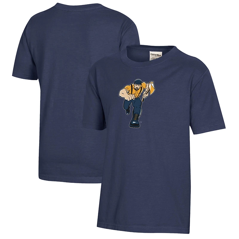 Youth Heather Navy Northern Arizona Lumberjacks Logo Comfort Wash T-Shirt