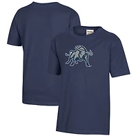 Youth  Heather Navy Utah State Aggies Logo Comfort Wash T-Shirt