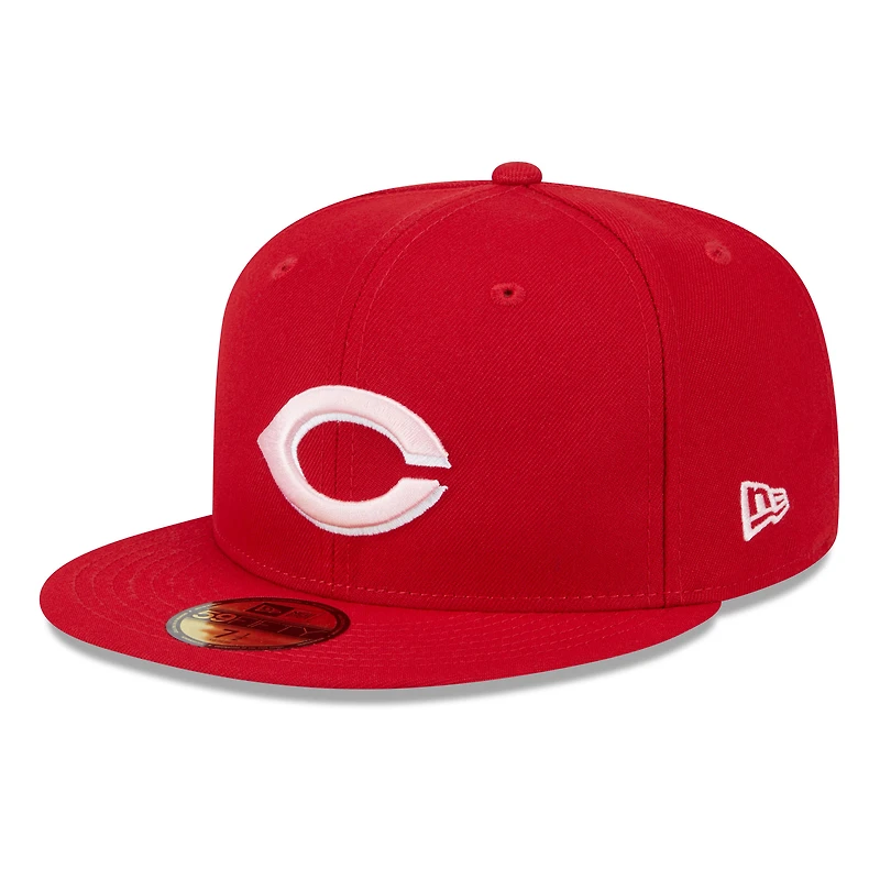 Men's New Era Red Cincinnati Reds 2024 Mother's Day On-Field 59FIFTY Fitted Hat