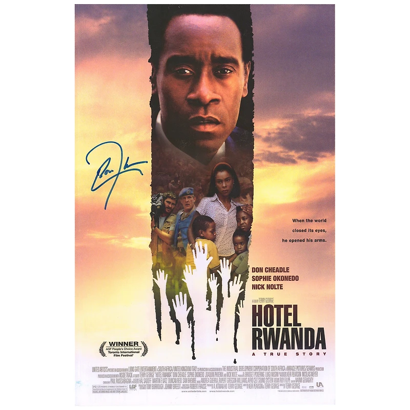 Don Cheadle Hotel Rwanda Autographed 11" x 17" Movie Poster