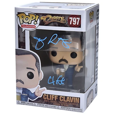 John Ratzenberger Cheers Autographed #797 Funko Pop! with ''Cliff'' Inscription - Signed in Blue Ink - BAS